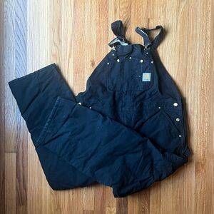 Carhartt Insulted Duck Canvas Bibs Overalls